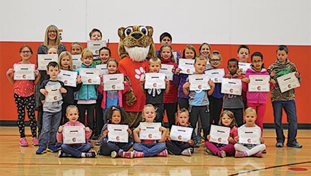 Preschool: Emmet S., Gavin N., Kindergarten: Ryleigh B., Willow B., Sallie B., Liam B., Elsa G., Havana B., 1st Grade: John C., William S., Elena C., Louis D., 2nd Grade: Mariehly A., Jasai K., Skylar S., Isabelle A., 3rd Grade: June S., Maren I., Austin J., Lainey S., 4th Grade: Ava D., Anna G., Tanner A., Ruby G., Grant H., Elise E., 5th Grade: Sutton K., Isabel S., Marcus W.