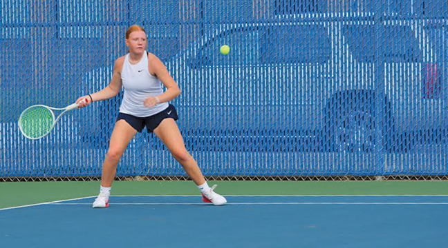 The Becker tennis team  opened the playoffs with a win over the Big Lake Hornets. (Submitted Photo).