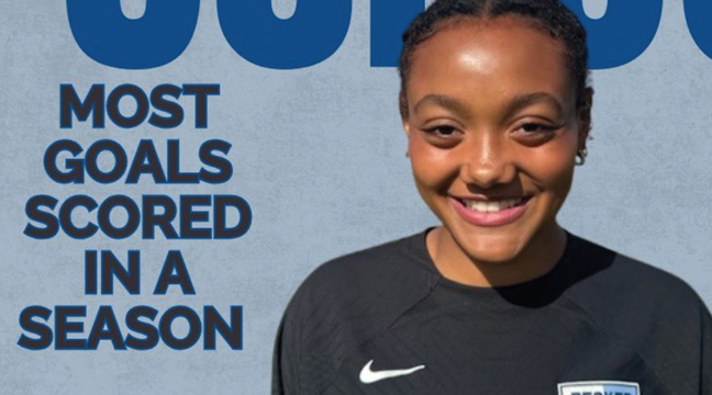 BECKER’S SUPER ATHLETE Adele Changamire has broken the girls soccer record for the most goals scored in a single season with 33 goals in 17 games. An amazing display of Changamire’s incredible talents on the pitch. (Submitted Photo).