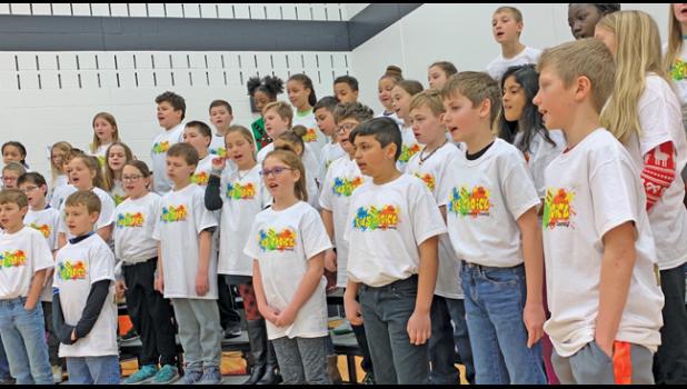 KIDS CHOICE GRADUATES sing for their parents during the ceremony celebrating their completion of the program. (Submitted Photo)