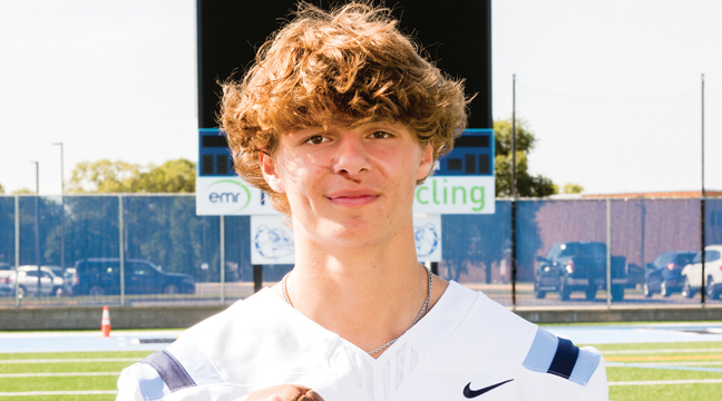 Senior ISAAC DALUGE was named “Player of the Week” for his outstanding performance in last week’s game against Holy Angels. (Submitted Photo).