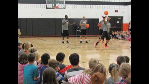 IMPRESSIVE. The Harlem Ambassadors show Clearview some of their basketball skills.