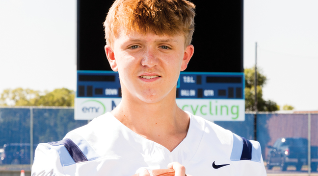 Senior Carter Reckleberg was named “Player of the Week” for his outstanding performance in last week’s game against Willmar. (Submitted Photo).