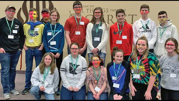 4-H AmbassadorS who hosted the 4-H Glow Lock-In for youth ages 3-6th grade. Back (L-R) Dillen Matvick, Chase Dahler, Brennan Matvick, Marissa Kuklock, Travis Boyle, Sophia Janorschke, Kyle Segner, Caden Elliot and Emery Olson. Front (L-R) Aubrie Pennie, Lilly Ackerman, Evelyn Wiley, Miranda Segner, Alicia Belanger and Allie Ackerman. Not Pictured: Chloe Janski and Emmi Janski. (Submitted Photos).