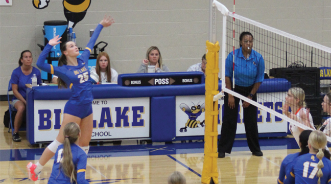 Izzy Moudry (above photo) attacking vs. Princeton. (Submitted Photo).