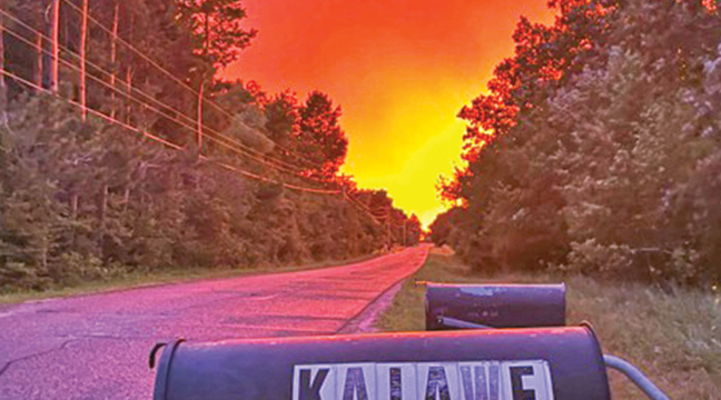 GLENN KAIAWE snapped this amazing photo at his home near Palmer Sunday, July 27. (Submitted Photo).