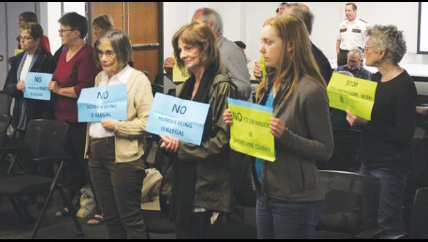 LAST MAY, protestors came out to oppose the ICE expansion. (Archive photos)