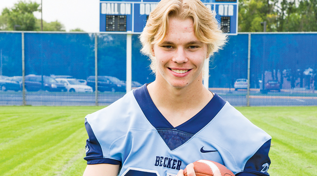 NICK BERGLUND was named Liberty Paper Player of the Game for his performance in the Nov. 11 game against Holy Angels. (Submitted Photo)