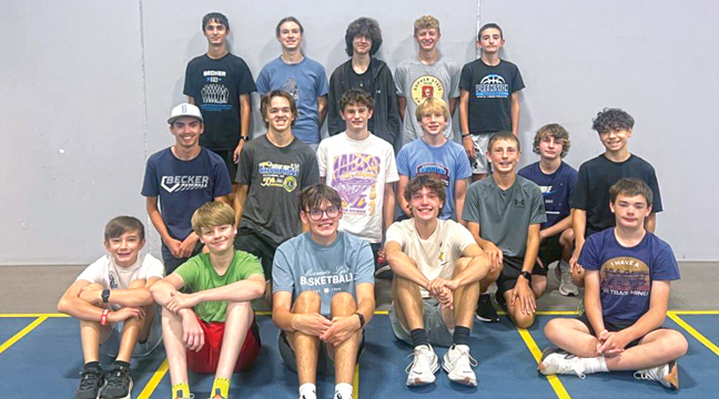 THE BECKER 2025 CROSS COUNTRY TEAM. Head Coach Dustin Weege has almost all of his returning runners from last year’s squad. (Submitted Photo).