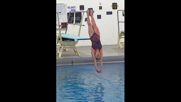 TOP DIVER EMI QUILL had two good meets this week and qualified for sections in diving.