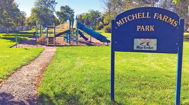 Mitchell Farms Park in Big Lake sits vacant on a beautiful Saturday afternoon. (Patriot Photo by Andrew Diemand).