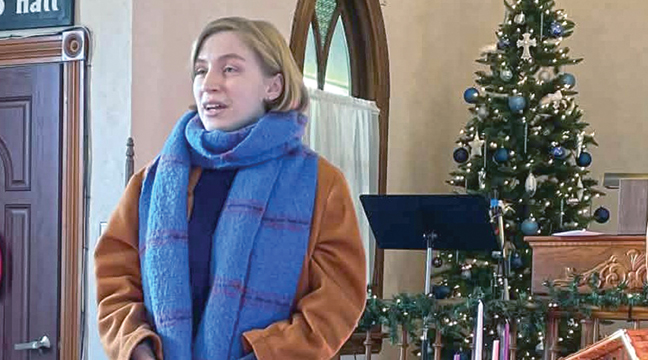 Abigail LaDuke shares a touching rendition of ‘O Holy Night’. (Submitted Photo).