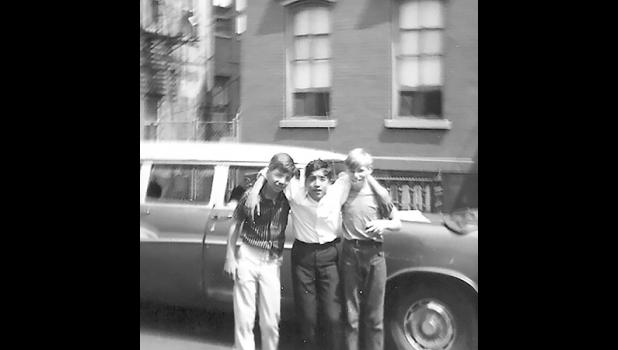 Me on the right with buddies Gonzalo Ortiz and Greg Kemelek on the last day of school, 1968 in front of the house I grew up in on Third Street.