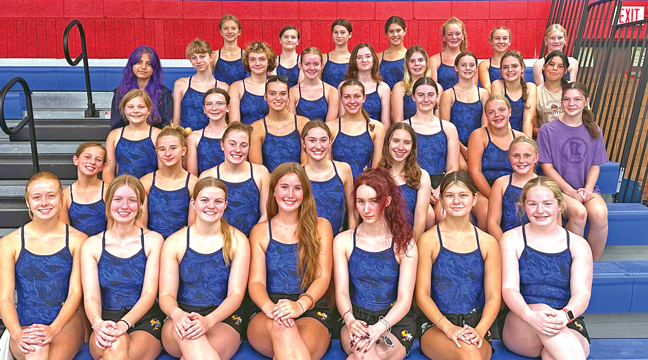 THE BIG LAKE 2025-26SWIM/DIVE TEAM. (In alphabetical order): Aria Bauman, Jacqueline Busch, Kaitlyn Casavant, Emma Conklin,  Harper Corrick,  Grace Coyer,  Emily Edlund,  Zoey Fisher, Adelyn Fox, Piper Fridgen, Abigail Frdigen,  Madelyne Fridgen, Alexis Gosewisch, Piper Hanson,  Quinn Haugen, Grace Hockert, Zoe Johnson, Emmelia Kortenkamp,  Aubrey Linder, Aimee Lu, Alexis Magda-Bowlby, Brooklyn May, Charlotte Overby, Naomi Peterson, Sophia Petrie, Vanessa Potter, Kayleigh Pregler, Alexis Quinn, Greta Schwirtz, Evelyn Schwirtz, Linda Stokes, Sierra Strommen, Makaela Thompson, Britta Vagle, Annika Vagle, Scarlet Wagner, Elise Warnke, Maia Wenderski, Kyla Wenderski, Emma Wood and Katelynn Wothe. (Submitted Photo).