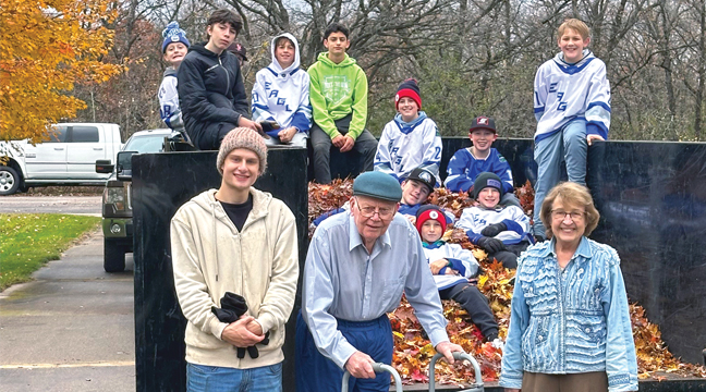 Faith Lutheran Church Becker helpers filled up a large truck and served some grateful homeowners on a recent excursion. (Submitted Photo).