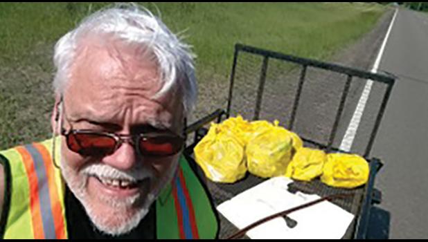 Lee Johnson, a dedicated and biannual Adopt-a-Road volunteer. (Submitted Photo).