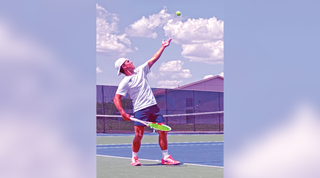 Zach Bengtson once again qualified for the state MSHSL tennis tournament via his second place finish at the Section tournaments. (Submitted Photo).
