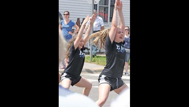 THE BECKER DAZZLERS shared a dance routine of their own after their pre-teen dance campers captured the attention of the crowds.